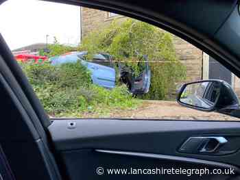 Accrington Viaduct roundabout closed following crash