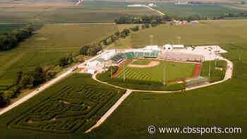 LOOK: Kevin Costner has a catch at Field of Dreams Game site, calls the new stadium 'perfect'