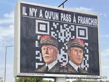 Emmanuel Macron caricaturé une nouvelle fois par l'afficheur Michel-Ange Flori, le préfet du Var dénonce "d'odieux amalgames"