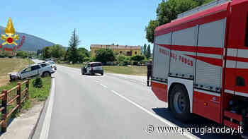 Gualdo Tadino: frontale tra due auto a Torre dei Belli, una persona in ospedale - PerugiaToday