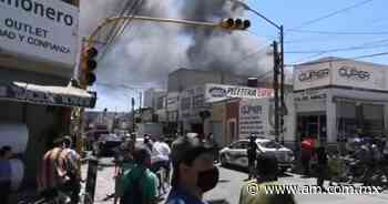 Incendio en Leon: Fabrica de suelas en el Barrio del Coecillo arde en llamas - Periódico AM