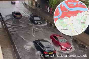 Flood map reveals at risk areas in south east London