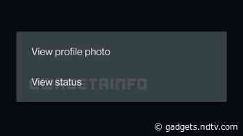 WhatsApp Reportedly Working on Option to View Status Update by Tapping Profile Picture