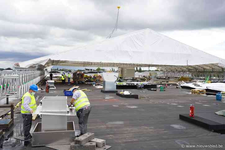 Kempense firma TD-S levert reusachtige mobiele tent voor Volvo Trucks Gent