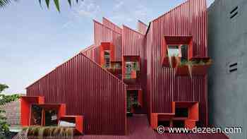 Ismail Solehudin Architecture builds bright red Indonesian boarding house - Dezeen