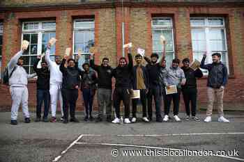 Norlington Sixth Form: Students jumping for joy after top A-levels