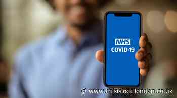 How many "pinged" by NHS Covid app in SE London boroughs