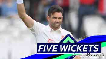 England v India: James Anderson claims five-wicket haul in the second Test against India