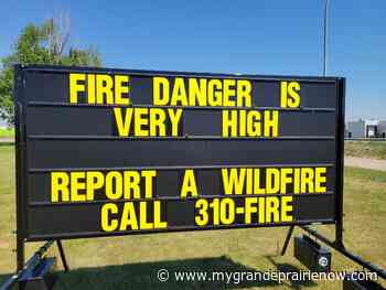 Wildfire danger very high in Grande Prairie Forest Area - My Grande Prairie Now