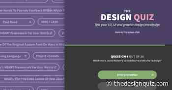 The Design Quiz - Test your UX, UI and graphic design knowledge