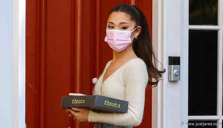 Ariana Grande Delivers Donuts to a Friend During a Friday Visit - New Photos!