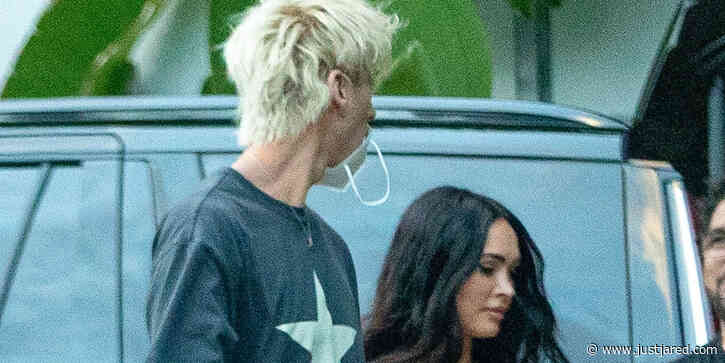 Megan Fox Visits Machine Gun Kelly on the Set of His New Music Video