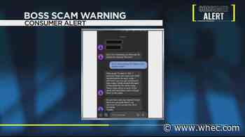 Consumer Alert: Attorney General issues warning about 'boss scam'