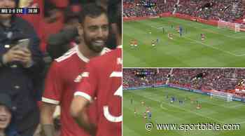 Bruno Fernandes Scores The Best Free-Kick Of His Manchester United Career vs Everton - SPORTbible