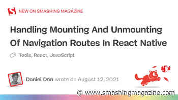 Handling Mounting And Unmounting Of Navigation Routes In React Native