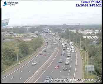 Lane of M60 closed due to collision - The Bolton News
