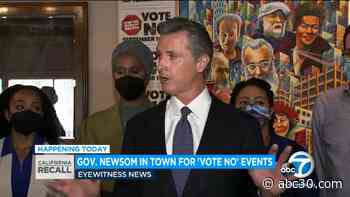 California recall election: Gov. Newsom brings his 'Vote No' campaign to LA area - WATCH LIVE