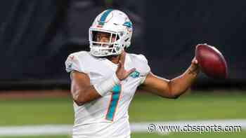 Tua Tagovailoa makes preseason debut for Dolphins, throws interception in otherwise solid outing