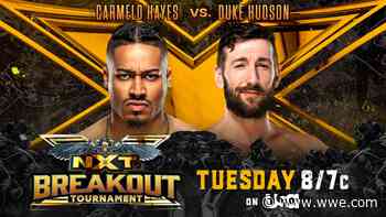 Carmelo Hayes and Duke Hudson face off in NXT Breakout Tournament Semifinals - WWE