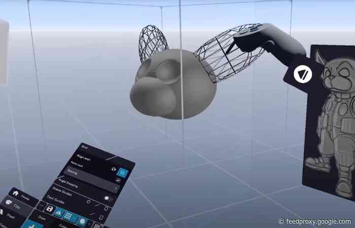 NVIDIA CloudXR demo creating a fully rigged character in VR Masterpiece Studio Pro