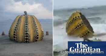 Yayoi Kusama Sculpture Swept Out To Sea In Storm