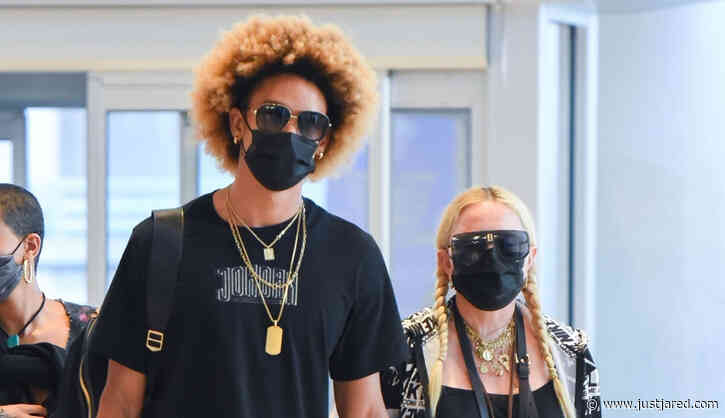 Madonna Holds Hands with Boyfriend Ahlamalik Williams at the Airport - New Photos!
