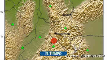 ¿Lo sintió? Reportan temblor de 4.3 grados en Santander - El Tiempo