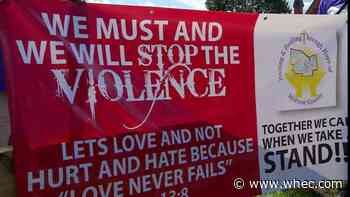 Anti-violence group holds march, community discussion on Rochester's northwest side