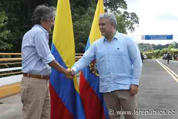 Lasso y Duque inauguran corredor vial sobre el río Mataje - La República Ecuador