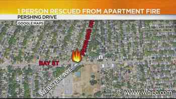 1 person rescued from apartment fire on city's northeast side