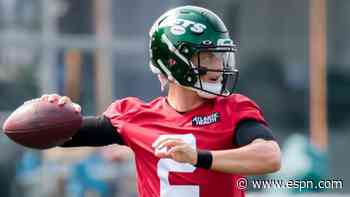 Jets' Zach Wilson impresses new teammate with 'Aaron Rodgers throws'