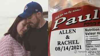 Couple craving Cape Breton pizza burgers have them delivered to their Ontario wedding