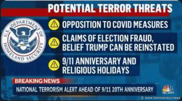 DHS: Opposing COVID Restrictions Equated To Terrorism