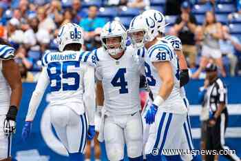 Eason Efficient, Ehlinger Shines Late as Colts Beat Panthers