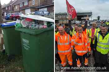 Bexley bin crews to focus on recycling rather than food as strike continues - News Shopper