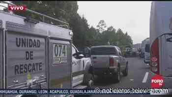 Cierre de la México-Cuernavaca por accidentes cumple 6 horas - Noticieros Televisa