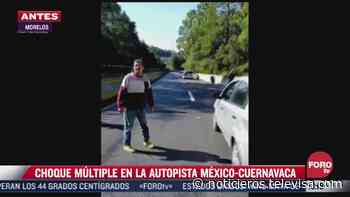 Choque de motociclistas en autopista México-Cuernavaca deja seis muertos - Noticieros Televisa