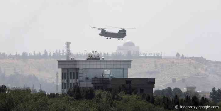 A month after Biden said there was no chance 'you see people being lifted off the roof' of a US embassy in Afghanistan, helicopters rushed to evacuate diplomats