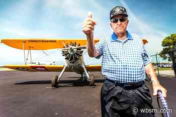 Fall River WWII Hero Flies Over New Bedford Once More at 96 - wbsm.com