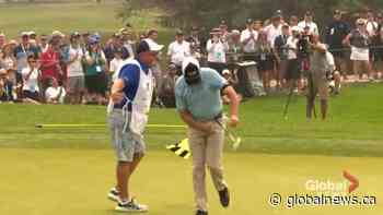 Cami Kepke interviews Doug Barron after his win at the 2021 Shaw Charity Classic