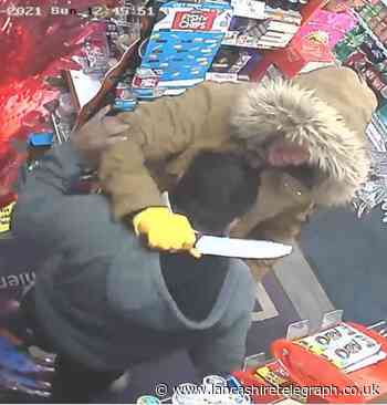 Robber held knife to terrified Blackburn shopkeeper's neck