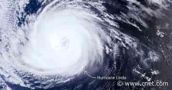 See a satellite's 'scary view' of US wildfire smoke and Hurricane Linda     - CNET