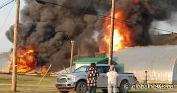 Community devastated after fire burns down Shell Lake, Sask. curling rink Saturday
