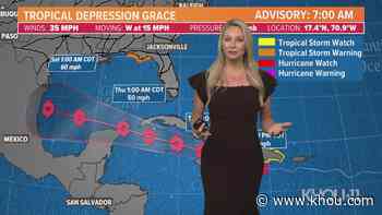 Tracking Tropical Depression Grace: Chita's Monday Houston weather update - KHOU.com