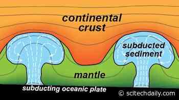 Lava Lamp Tectonics: Giant Blobs of Subducted Sediment Float Up Through Deep Earth