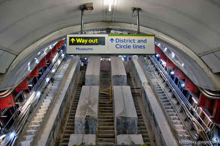 Behind the scenes at South Kensington tube station’s escalator replacement project