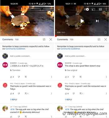 YouTube Is Testing Instant Translation For Comments