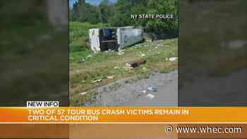 Police: 2 still in critical condition after Thruway bus crash hurt 50+