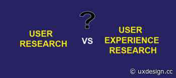 User research and UX research: Any difference?
