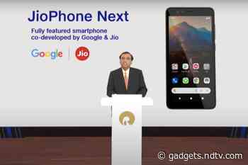 JioPhone Next Price in India, Specifications Tipped Again; May Come With 5.5-Inch HD Display, Up to 3GB RAM
